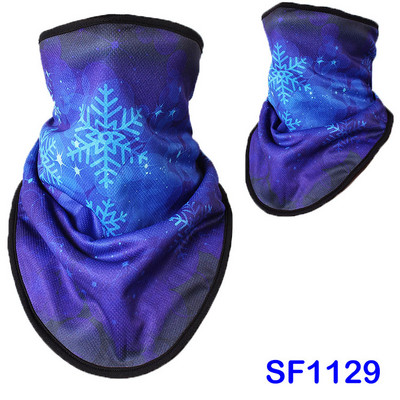 WildSurfer Vyrų Žiemos Slidinėjimo Seilinukai Moteriški Slidinėjimo Veido Kaukė Snieglentės Šildytuvas Polar Fleece Šalikas 3D Spausdintas Unisex Trikampis Šalikas J47