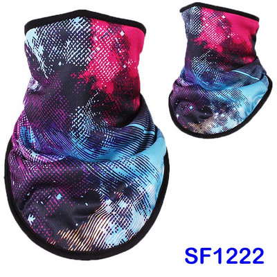 WildSurfer Vyrų Žiemos Slidinėjimo Seilinukai Moteriški Slidinėjimo Veido Kaukė Snieglentės Šildytuvas Polar Fleece Šalikas 3D Spausdintas Unisex Trikampis Šalikas J47