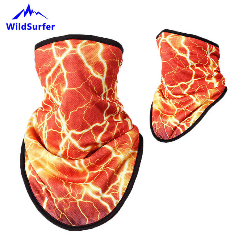 WildSurfer Vyrų Žiemos Slidinėjimo Seilinukai Moteriški Slidinėjimo Veido Kaukė Snieglentės Šildytuvas Polar Fleece Šalikas 3D Spausdintas Unisex Trikampis Šalikas J47