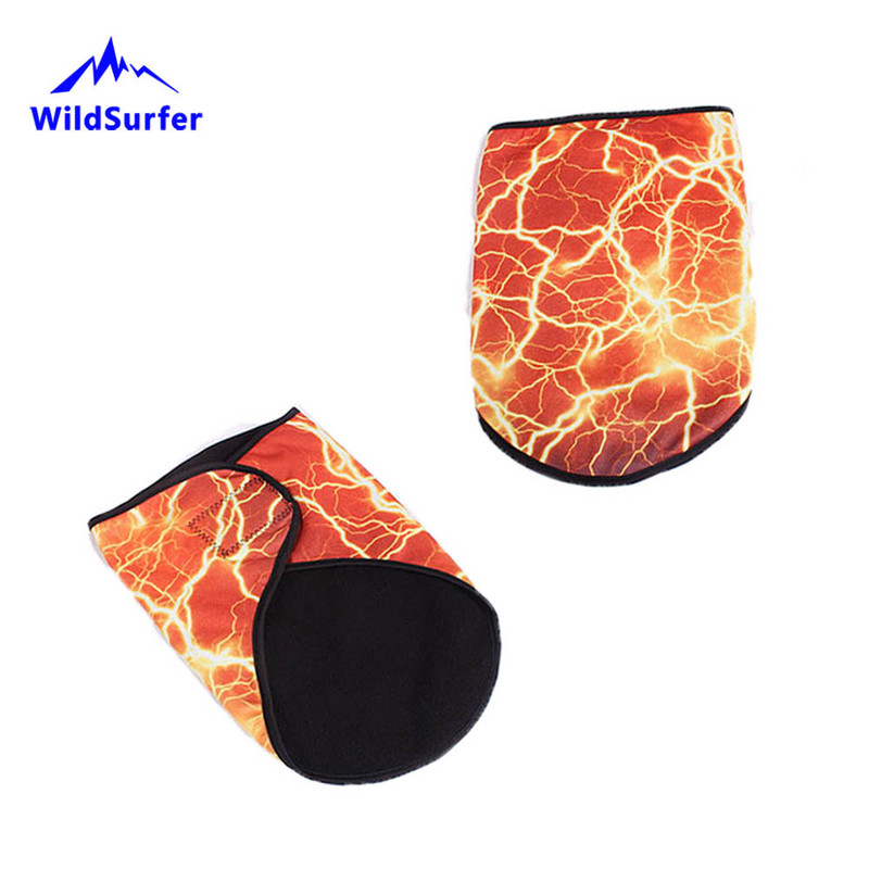 WildSurfer Vyrų Žiemos Slidinėjimo Seilinukai Moteriški Slidinėjimo Veido Kaukė Snieglentės Šildytuvas Polar Fleece Šalikas 3D Spausdintas Unisex Trikampis Šalikas J47