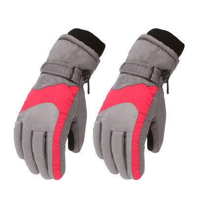 Sniego čiuožimui Snieglente Neperšlampamos storos šiltos sportinės jojimo pirštinės Vaikams slidinėjimo pirštinės ilgomis rankovėmis pirštinės