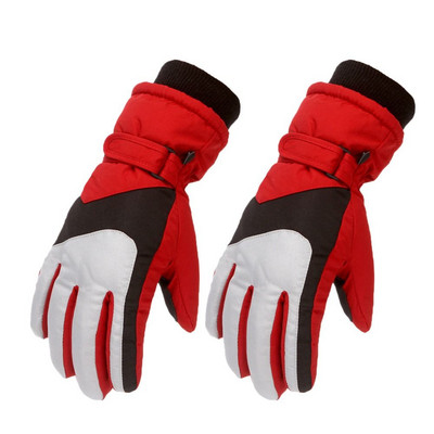 Sniego čiuožimui Snieglente Neperšlampamos storos šiltos sportinės jojimo pirštinės Vaikams slidinėjimo pirštinės ilgomis rankovėmis pirštinės