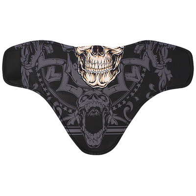 Slidinėjimo Seilinukai Snieglentės Šalikas Slidinėjimas Viso veido Kaukė Žieminė Kaklo Buff Šilta Važiavimas Dviračiu Motociklas Vėjui atspari veido kaukė Kaukolė 3D spausdinta