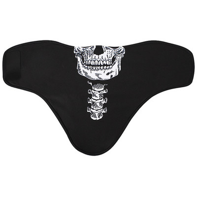 Slidinėjimo Seilinukai Snieglentės Šalikas Slidinėjimas Viso veido Kaukė Žieminė Kaklo Buff Šilta Važiavimas Dviračiu Motociklas Vėjui atspari veido kaukė Kaukolė 3D spausdinta