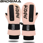 BNDGIMA Inside Five Finger Design slidinėjimo pirštinės vaikams Žieminės vandeniui atsparios snieglenčių pirštinės, skirtos lauko slidinėjimo sniego motociklais sportui