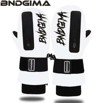 BNDGIMA Inside Five Finger Design slidinėjimo pirštinės vaikams Žieminės vandeniui atsparios snieglenčių pirštinės, skirtos lauko slidinėjimo sniego motociklais sportui