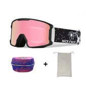 Slidinėjimo akiniai Vyrai Moteriški Dvisluoksniai Anti-Fog Sportiniai Slidinėjimo Akiniai Sniego motociklai Akiniai nuo saulės Alpinizmo Snieglenčių akiniai