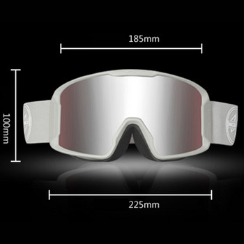 Ски очила Мъже Жени Двуслойни противозамъгляващи се Спортни ски очила Моторни шейни Слънчеви очила за сняг Очила за планинарство Сноуборд