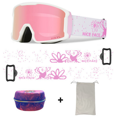 Slidinėjimo akiniai Vyrai Moteriški Dvisluoksniai Anti-Fog Sportiniai Slidinėjimo Akiniai Sniego motociklai Akiniai nuo saulės Alpinizmo Snieglenčių akiniai