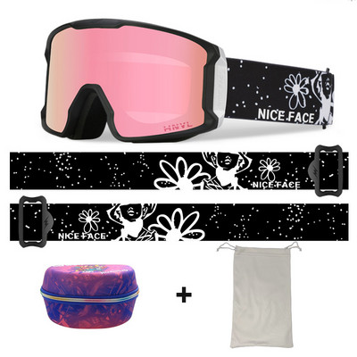 Slidinėjimo akiniai Vyrai Moteriški Dvisluoksniai Anti-Fog Sportiniai Slidinėjimo Akiniai Sniego motociklai Akiniai nuo saulės Alpinizmo Snieglenčių akiniai