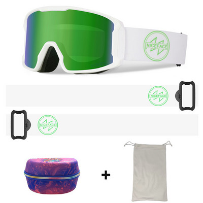 Slidinėjimo akiniai Vyrai Moteriški Dvisluoksniai Anti-Fog Sportiniai Slidinėjimo Akiniai Sniego motociklai Akiniai nuo saulės Alpinizmo Snieglenčių akiniai