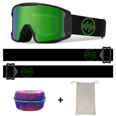 Slidinėjimo akiniai Vyrai Moteriški Dvisluoksniai Anti-Fog Sportiniai Slidinėjimo Akiniai Sniego motociklai Akiniai nuo saulės Alpinizmo Snieglenčių akiniai