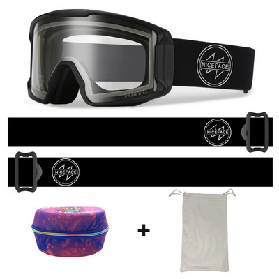 Slidinėjimo akiniai Vyrai Moteriški Dvisluoksniai Anti-Fog Sportiniai Slidinėjimo Akiniai Sniego motociklai Akiniai nuo saulės Alpinizmo Snieglenčių akiniai