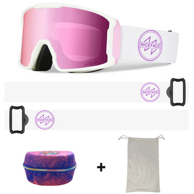 Slidinėjimo akiniai Vyrai Moteriški Dvisluoksniai Anti-Fog Sportiniai Slidinėjimo Akiniai Sniego motociklai Akiniai nuo saulės Alpinizmo Snieglenčių akiniai