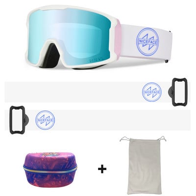 Slidinėjimo akiniai Vyrai Moteriški Dvisluoksniai Anti-Fog Sportiniai Slidinėjimo Akiniai Sniego motociklai Akiniai nuo saulės Alpinizmo Snieglenčių akiniai