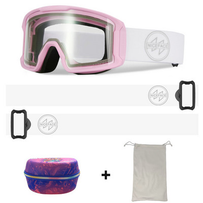 Slidinėjimo akiniai Vyrai Moteriški Dvisluoksniai Anti-Fog Sportiniai Slidinėjimo Akiniai Sniego motociklai Akiniai nuo saulės Alpinizmo Snieglenčių akiniai