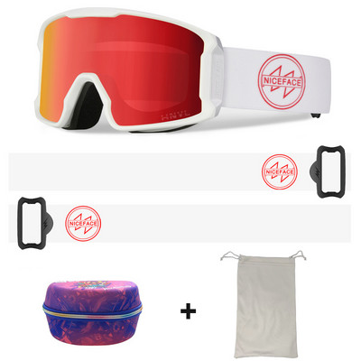 Slidinėjimo akiniai Vyrai Moteriški Dvisluoksniai Anti-Fog Sportiniai Slidinėjimo Akiniai Sniego motociklai Akiniai nuo saulės Alpinizmo Snieglenčių akiniai