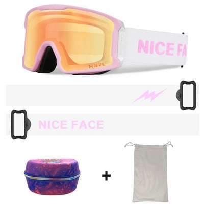 Slidinėjimo akiniai Vyrai Moteriški Dvisluoksniai Anti-Fog Sportiniai Slidinėjimo Akiniai Sniego motociklai Akiniai nuo saulės Alpinizmo Snieglenčių akiniai