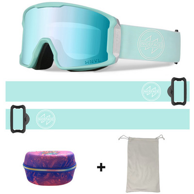 Slidinėjimo akiniai Vyrai Moteriški Dvisluoksniai Anti-Fog Sportiniai Slidinėjimo Akiniai Sniego motociklai Akiniai nuo saulės Alpinizmo Snieglenčių akiniai