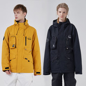 Moteriškos naujos slidinėjimo striukės viršūnės Šiltos lauko sportinės snieglenčių striukės Vyriškos, atsparios vėjui ir vandeniui atsparus slidinėjimo kostiumas žieminiai drabužiai, paltai su gobtuvu