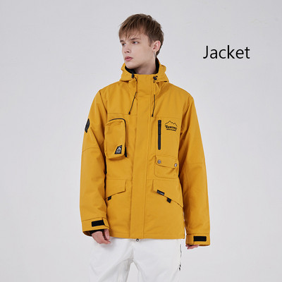 Moteriškos naujos slidinėjimo striukės viršūnės Šiltos lauko sportinės snieglenčių striukės Vyriškos, atsparios vėjui ir vandeniui atsparus slidinėjimo kostiumas žieminiai drabužiai, paltai su gobtuvu