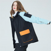 2022 m. Workwear Moteriška slidinėjimo striukė Neperšlampama moteriška kvėpuojanti snieglenčių striukė su didelėmis kišenėmis Žiemos šilto palto slidinėjimo striukės