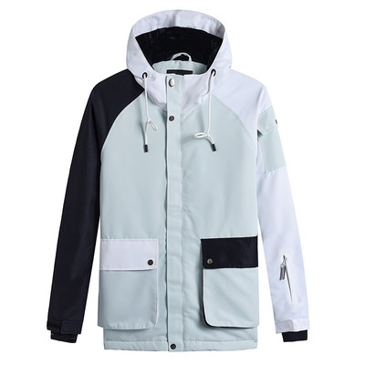 2022 m. Workwear Moteriška slidinėjimo striukė Neperšlampama moteriška kvėpuojanti snieglenčių striukė su didelėmis kišenėmis Žiemos šilto palto slidinėjimo striukės