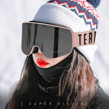 Winter New Ski Snowboard Γυαλιά Snow Outdoor Γυναικεία Snowmobile Ποδηλασία Ανδρικά Διπλά στρώματα Διπλής στρώσης Αντι-ομίχλης Σκι Googles