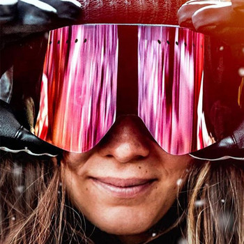 2022 Ски Сноуборд Мъжки очила Очила за планински ски Дамски двуслойни противозамъгляващи моторни шейни Очила за зимни спортове Очила за сняг