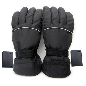 Ηλεκτρικά θερμαινόμενα γάντια 4,5V Κουτί μπαταρίας Τροφοδοτικό για σκι αντιανεμικό βαμβακερά γάντια θέρμανσης με Πέντε δάχτυλα Πίσω θέρμανση Θερμοκρασία