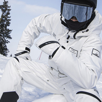 Γάντια σκι Γυναικεία Άντρες Φορούν Ανθεκτικά Αδιάβροχα Γάντια Ζεστά χοντρά γάντια ορειβασίας χειμωνιάτικης εξωτερικής ιππασίας Fleece Snowboard