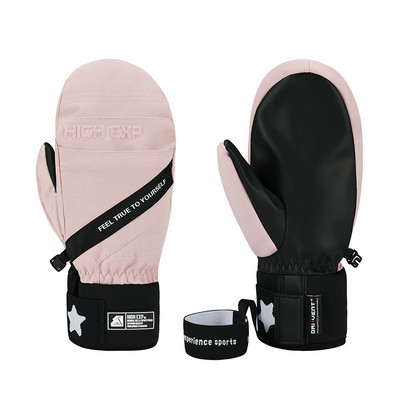 Slidinėjimo pirštinės Moteriškos Vyriškos Atsparios Neperšlampamos Pirštinės Šiltos Storos žieminės alpinizmo lauke jojimo vilnos snieglenčių pirštinės