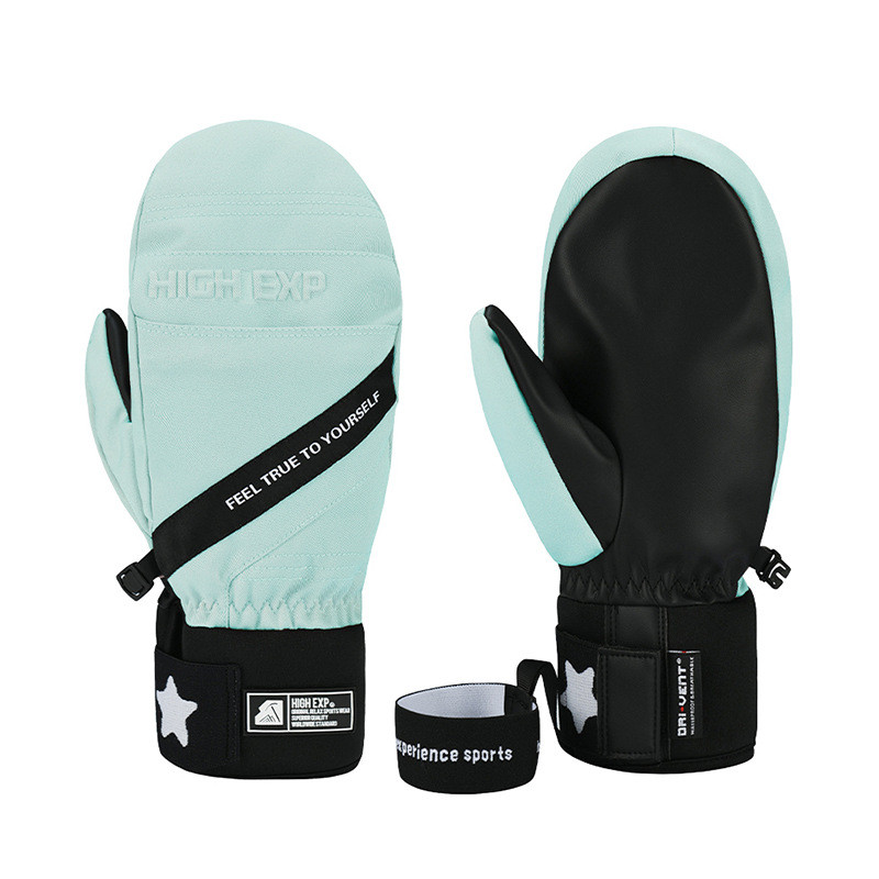 Slidinėjimo pirštinės Moteriškos Vyriškos Atsparios Neperšlampamos Pirštinės Šiltos Storos žieminės alpinizmo lauke jojimo vilnos snieglenčių pirštinės