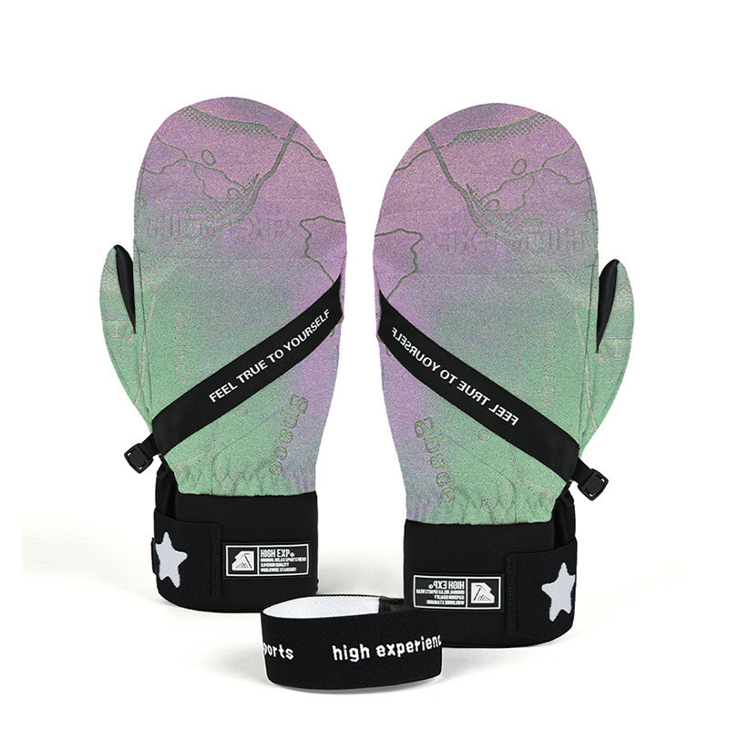 Slidinėjimo pirštinės Moteriškos Vyriškos Atsparios Neperšlampamos Pirštinės Šiltos Storos žieminės alpinizmo lauke jojimo vilnos snieglenčių pirštinės