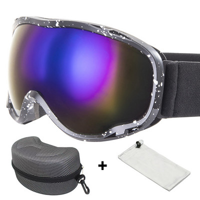 Dvisluoksniai slidinėjimo akiniai nuo rūko Moteriški sportiniai slidinėjimo akiniai Sniego motociklai Vyriški sniego akiniai nuo saulės Lauko snieglenčių akiniai