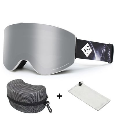 Nauji žieminiai slidinėjimo snieglenčių akiniai Sniego sniego lauko Vyriški Dvisluoksniai Anti-Fog UV400 Moteriški Sniegmobiliai Dviračiai Slidinėjimas Googles