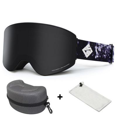 Nauji žieminiai slidinėjimo snieglenčių akiniai Sniego sniego lauko Vyriški Dvisluoksniai Anti-Fog UV400 Moteriški Sniegmobiliai Dviračiai Slidinėjimas Googles