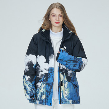 Ανδρικά και γυναικεία μπουφάν για σκι αντιανεμικά αδιάβροχα χειμερινά αθλητικά μπουφάν Θερμής εκτύπωσης Ανδρικά αδιάβροχα χιονιού AL035