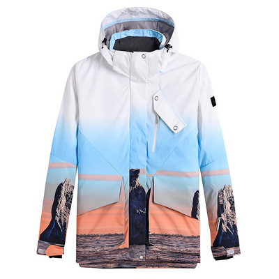 Vyriškos ir moteriškos slidinėjimo striukės Atsparios vėjui Neperšlampamos žieminės lauko sportinės striukės Šiltos marginimo paltai Vyriški sniego paltai AL035
