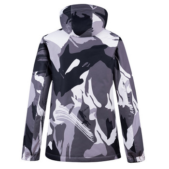 Ανδρικό σνόουμπορντ-τζάκετ Καμουφλάζ Μπουφάν για σκι Ανδρικό αδιάβροχο μπουφάν χιονιού Χειμερινό ζεστό παλτό Ανδρικά ανδρικά ρούχα χιονιού