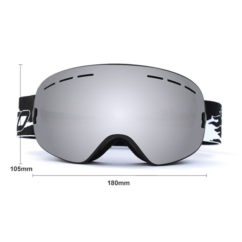 2022 m. žiemos nauji slidinėjimo akiniai suaugusiems Dvisluoksniai objektyvai Vyriški akiniai nuo rasojimo, moteriški UV400 snieglenčių lauko vėjui atsparūs slidinėjimo akiniai