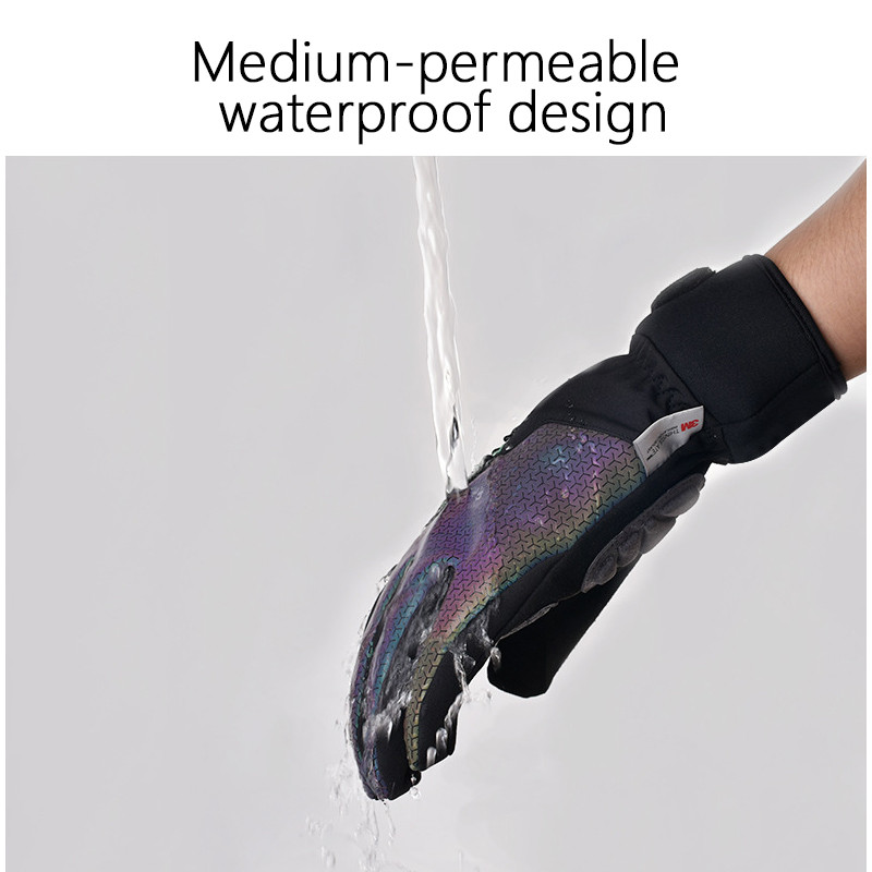 Mănuși noi de călărie cu degete lungi, îngroșate, orbitoare, impermeabile, impermeabile, 3M, pentru schi