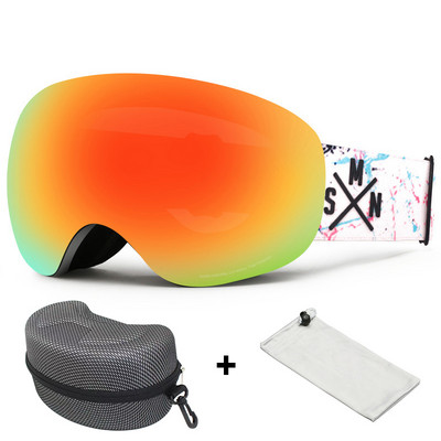 Slidinėjimo akiniai suaugusiems žieminiai sniego sportiniai akiniai Dviejų sluoksnių nuo rasojimo vyrų Moterų lauko Co-card Trumparegystės apsauga Slidinėjimo akiniai