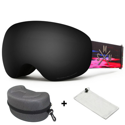 Slidinėjimo akiniai suaugusiems žieminiai sniego sportiniai akiniai Dviejų sluoksnių nuo rasojimo vyrų Moterų lauko Co-card Trumparegystės apsauga Slidinėjimo akiniai