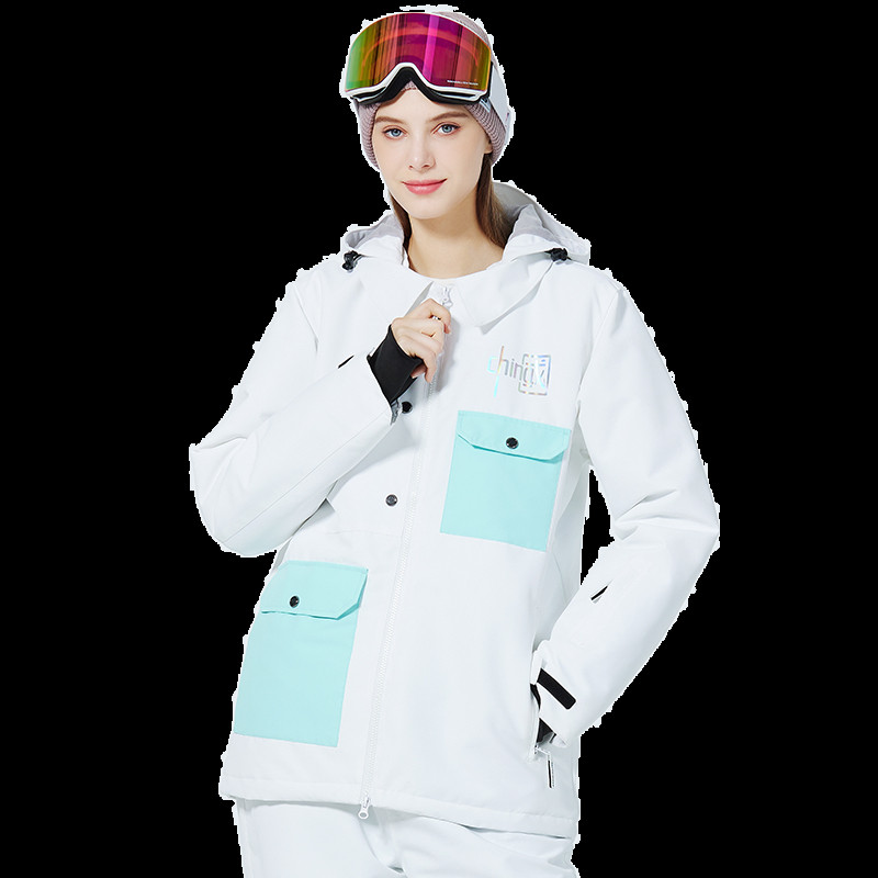 Neperšlampama nuo vėjo vyriška slidinėjimo striukė žieminė snieglenčių striukė Moteriška žieminė striukė, šilta pūkinė striukė Negabaritinis žieminis kombinezonas moterims