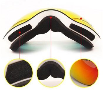 Ανδρικά γυαλιά σκι για ενήλικες για σκι διπλής στρώσης κατά της ομίχλης Γυναικεία γυαλιά ηλίου Snowmobile Γυαλιά ηλίου Motocross Outdoor Myopia