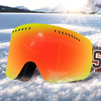 Ски очила за сноуборд за възрастни Мъже Двуслойни противозамъгляващи се ски Дамски моторни шейни Слънчеви очила Мотокрос Очила за късогледство на открито
