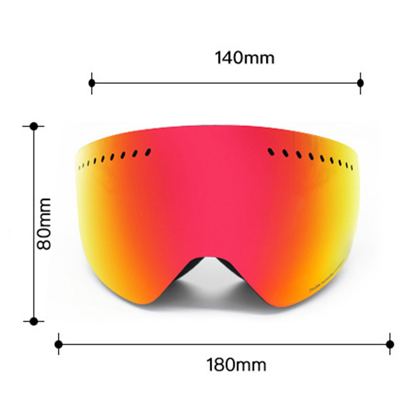 Slidinėjimo akiniai suaugusiems vyrams, dvisluoksniai nuo rūko, moterų sniego motociklų akiniai nuo saulės motokroso lauko trumparegystės akiniai