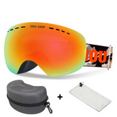 Dvisluoksniai Slidinėjimo akiniai Vyrai Moteriški Sportiniai Slidinėjimo Akiniai Sniego motociklai Slidinėjimo Kaukė Sniego akiniai Nuo saulės Akiniai snieglenčių sportui