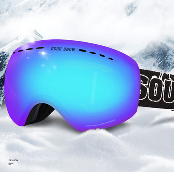 Γυαλιά σκι διπλής στρώσης κατά της ομίχλης Ανδρικά γυαλιά για σκι Γυαλιά για σκι Μάσκα για σκι Snowmobile Γυαλιά ηλίου για χιόνι Γυαλιά Snowboarding